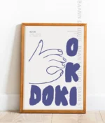 پوستر دیواری دُکی "OK DOKI"