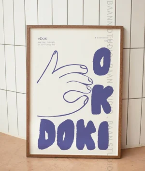 پوستر دیواری دُکی "OK DOKI"